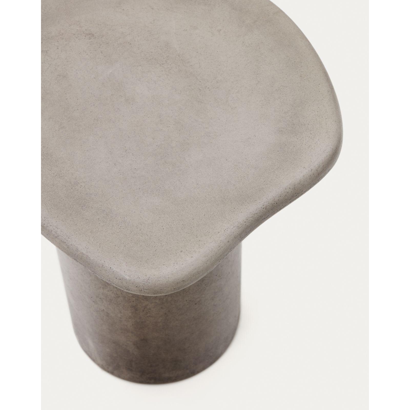 Beistelltisch Macarella Zement grau 48x47