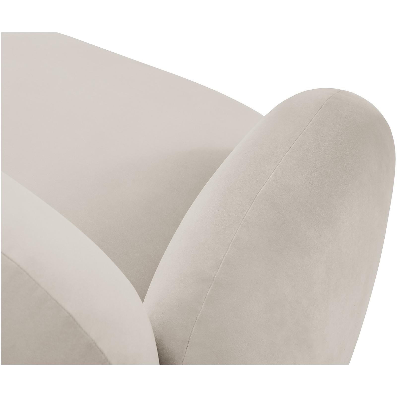 Wohnlandschaft U-Sofa Blair - Bezug: Velvet (Casino), Light Beige
