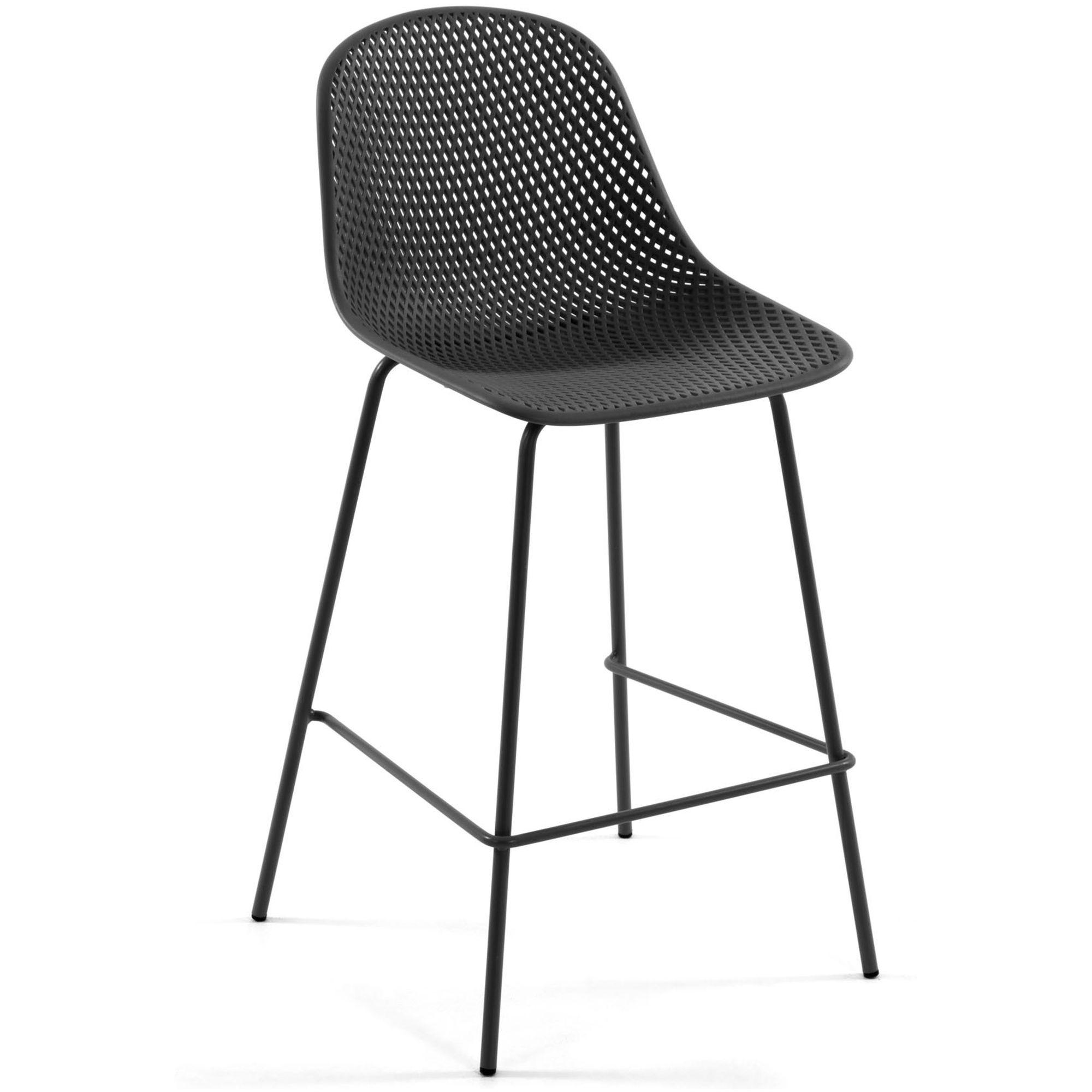 Barhocker Outdoor Garten Quinby Quinby grau Sitzhöhe 75