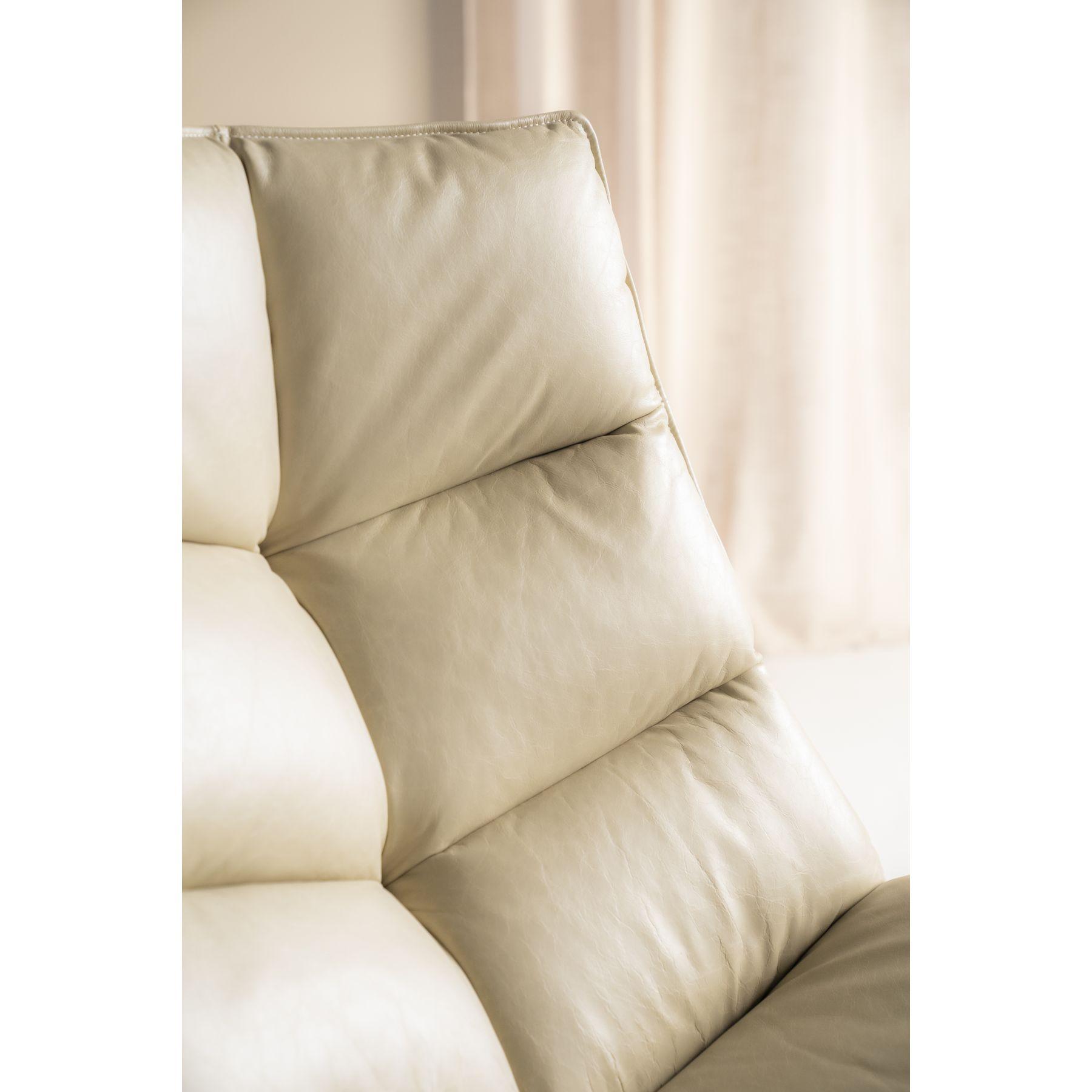 Drehsessel Relax Boxer Echtleder beige
