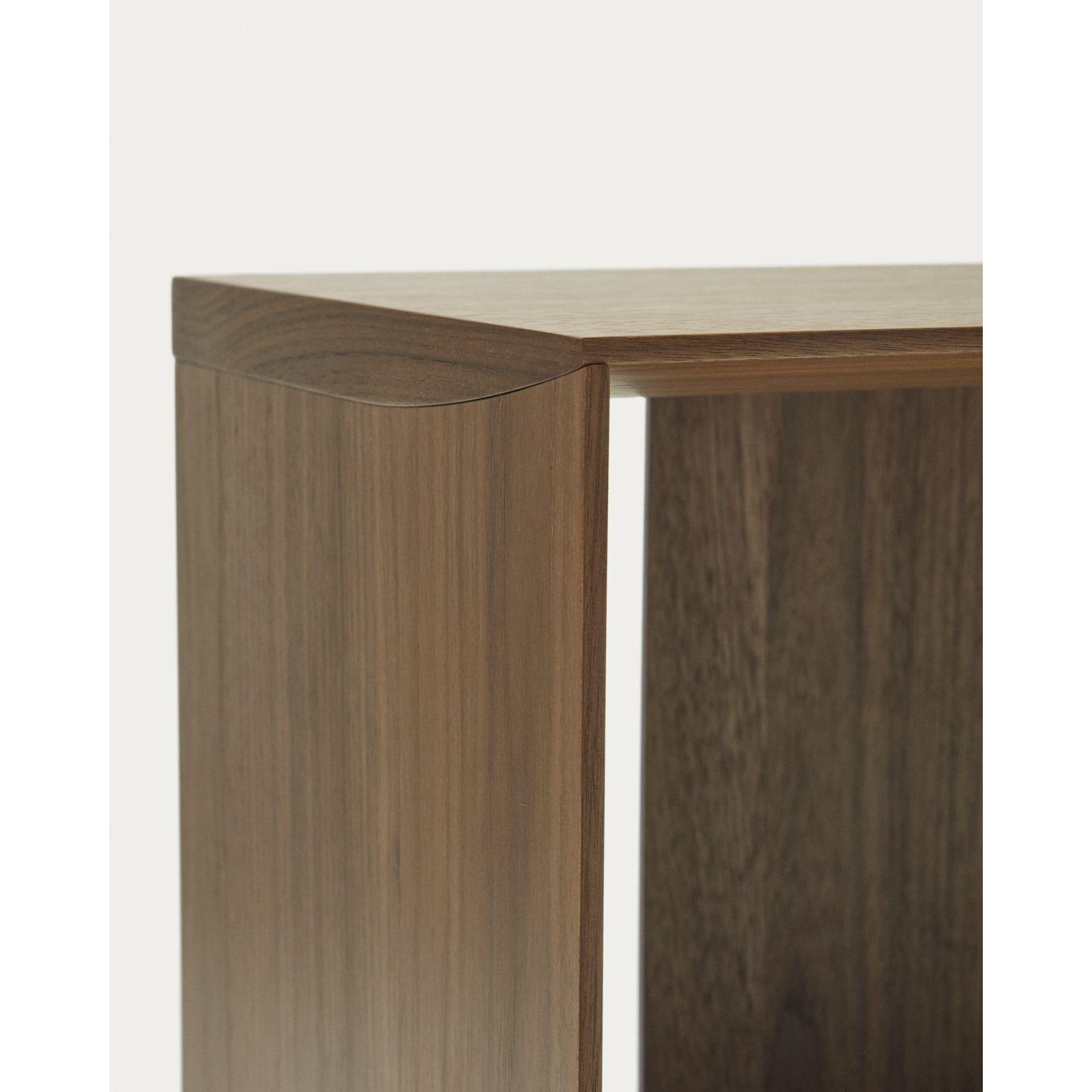 Litto mittelgrosses Regalmodul aus Nussholzfurnier 67 x 38 cm
