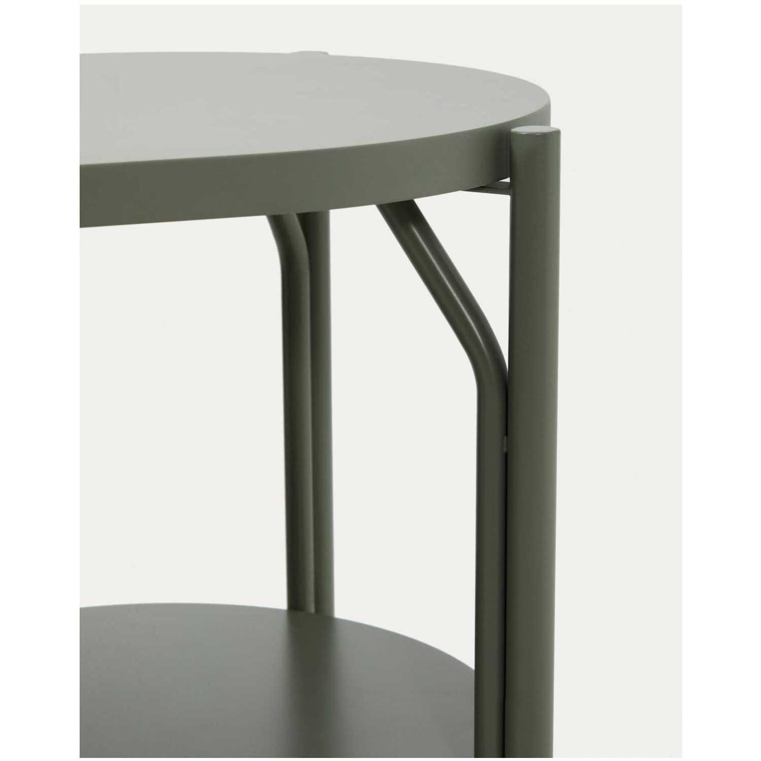 Badezimmermöbel Arely mit Stahlgestell und grün lackiertem MDF 90x40