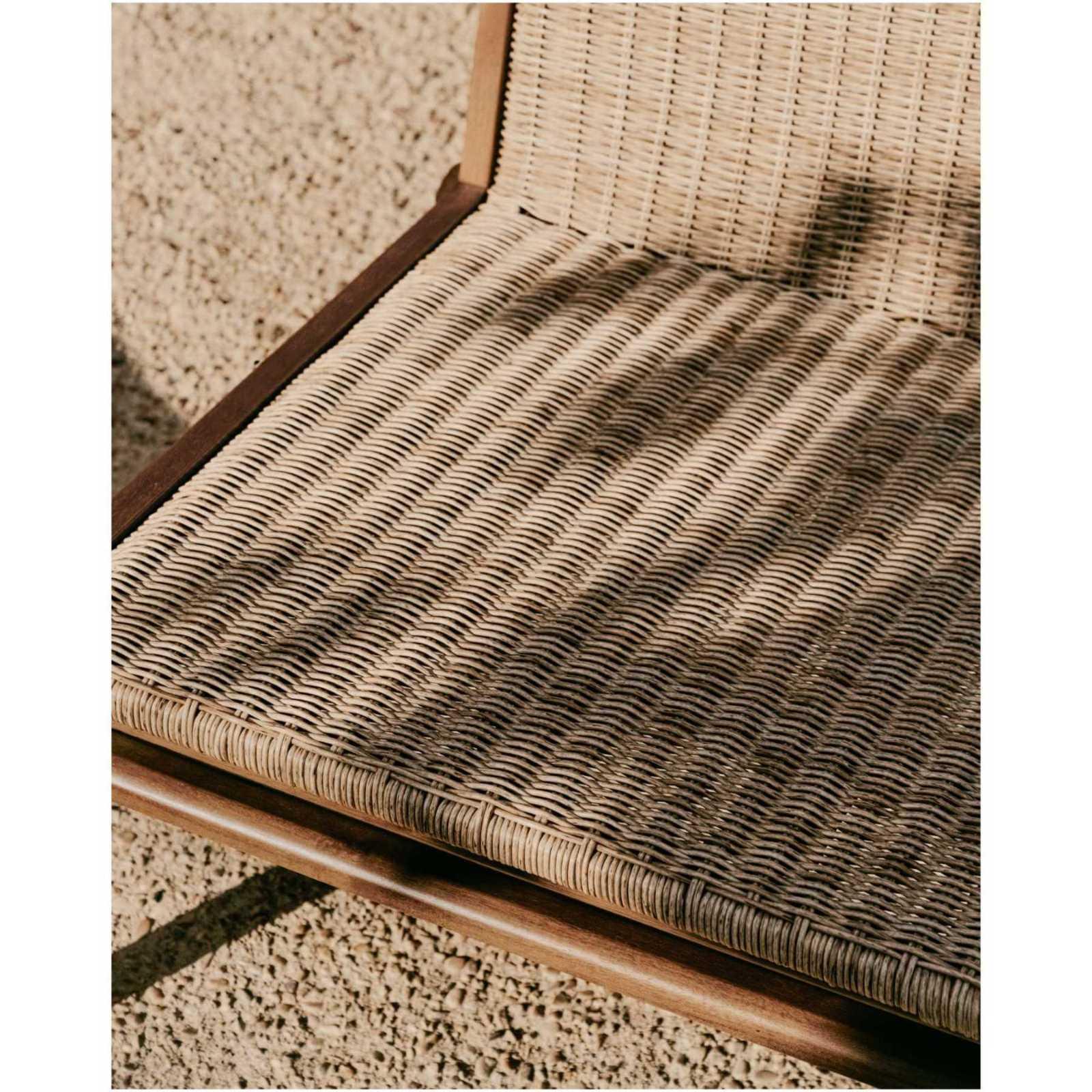 Gartensessel Sofa Itani Teakholz massiv synthetischem Rattan FSC 100%