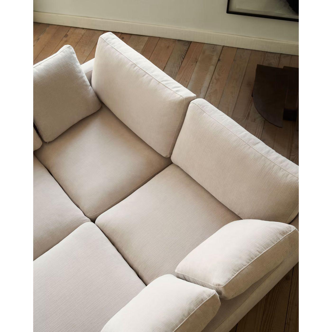Sofa mit 2 Longchair Liegewiese Gala Stoff beige 210x193