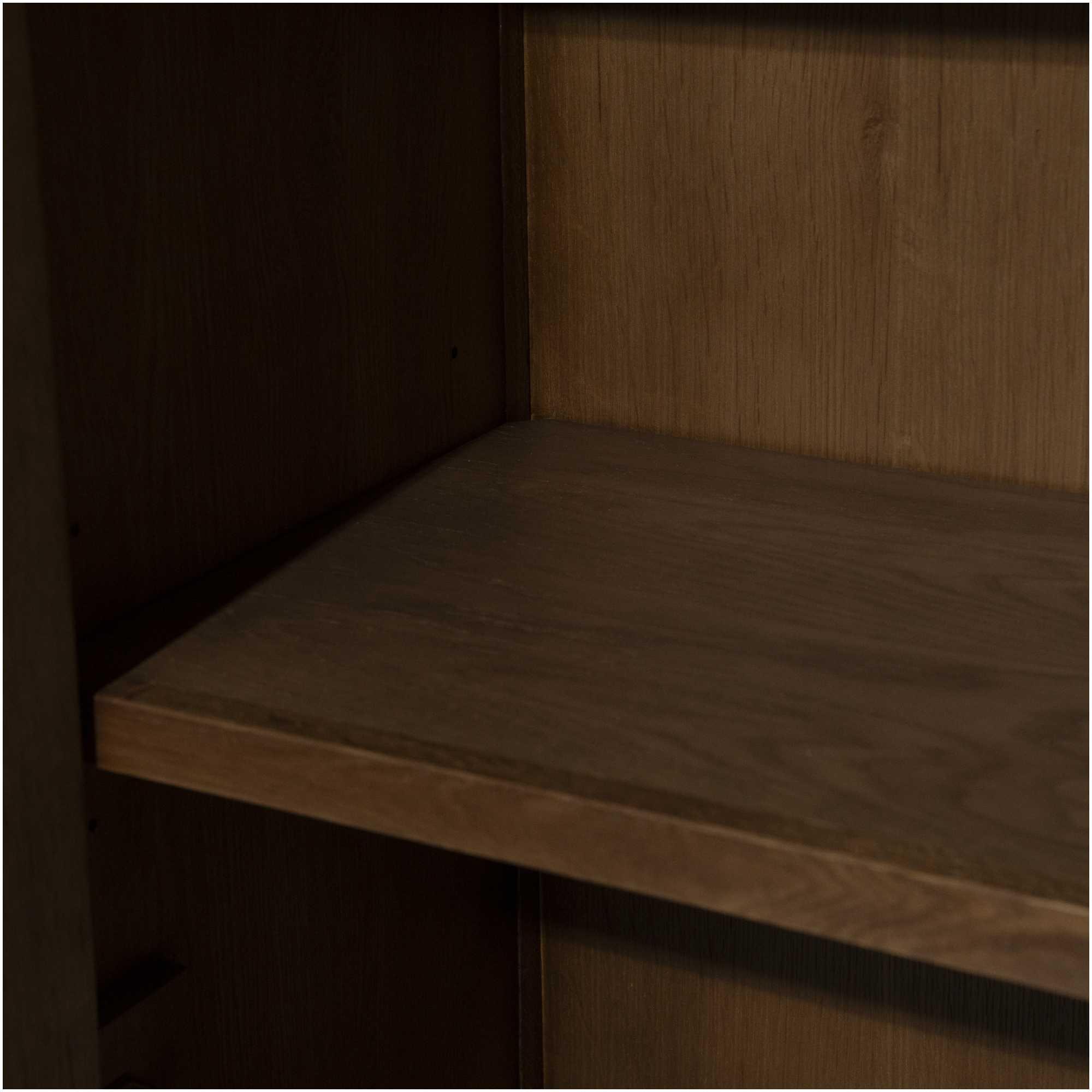 Holzschrank Paul Eichenholz braun 102x210