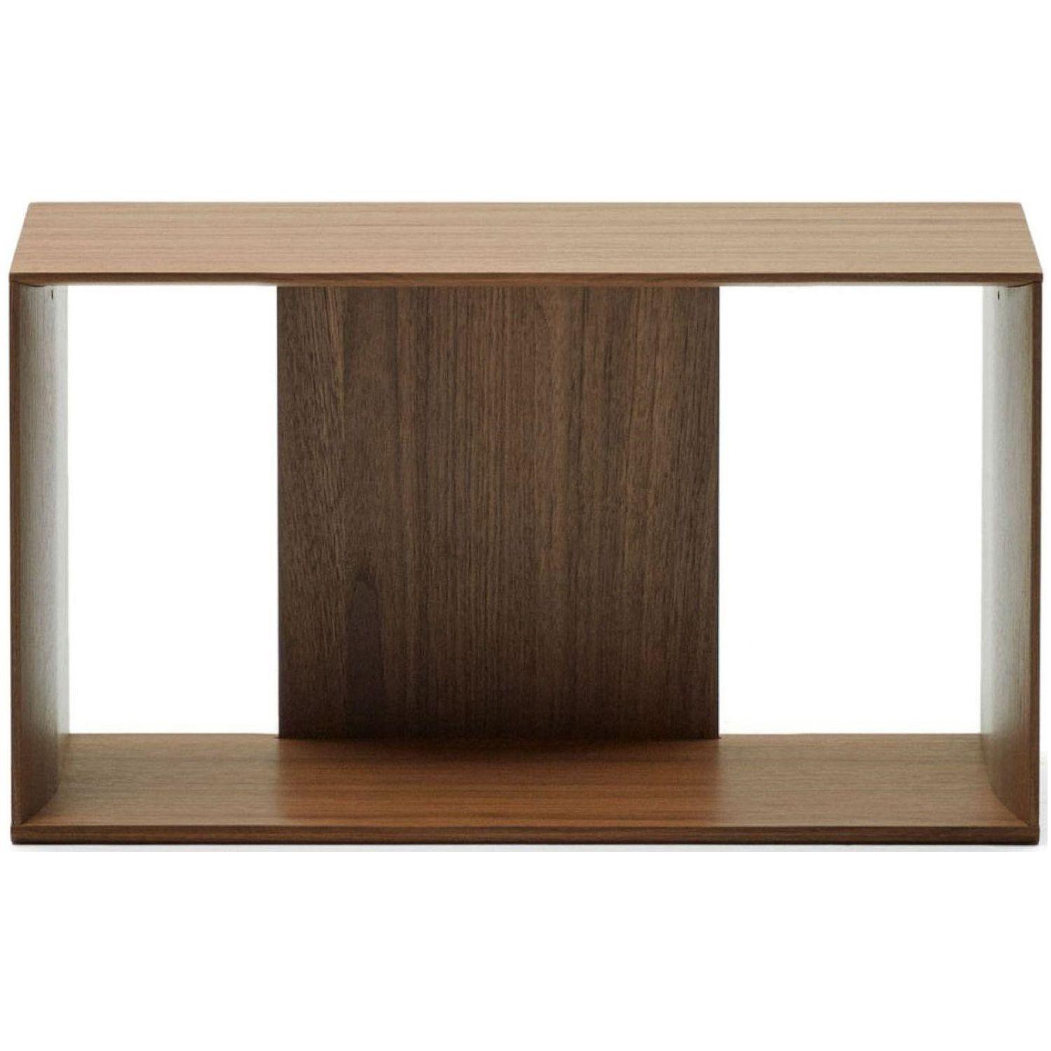 Litto mittelgrosses Regalmodul aus Nussholzfurnier 67 x 38 cm