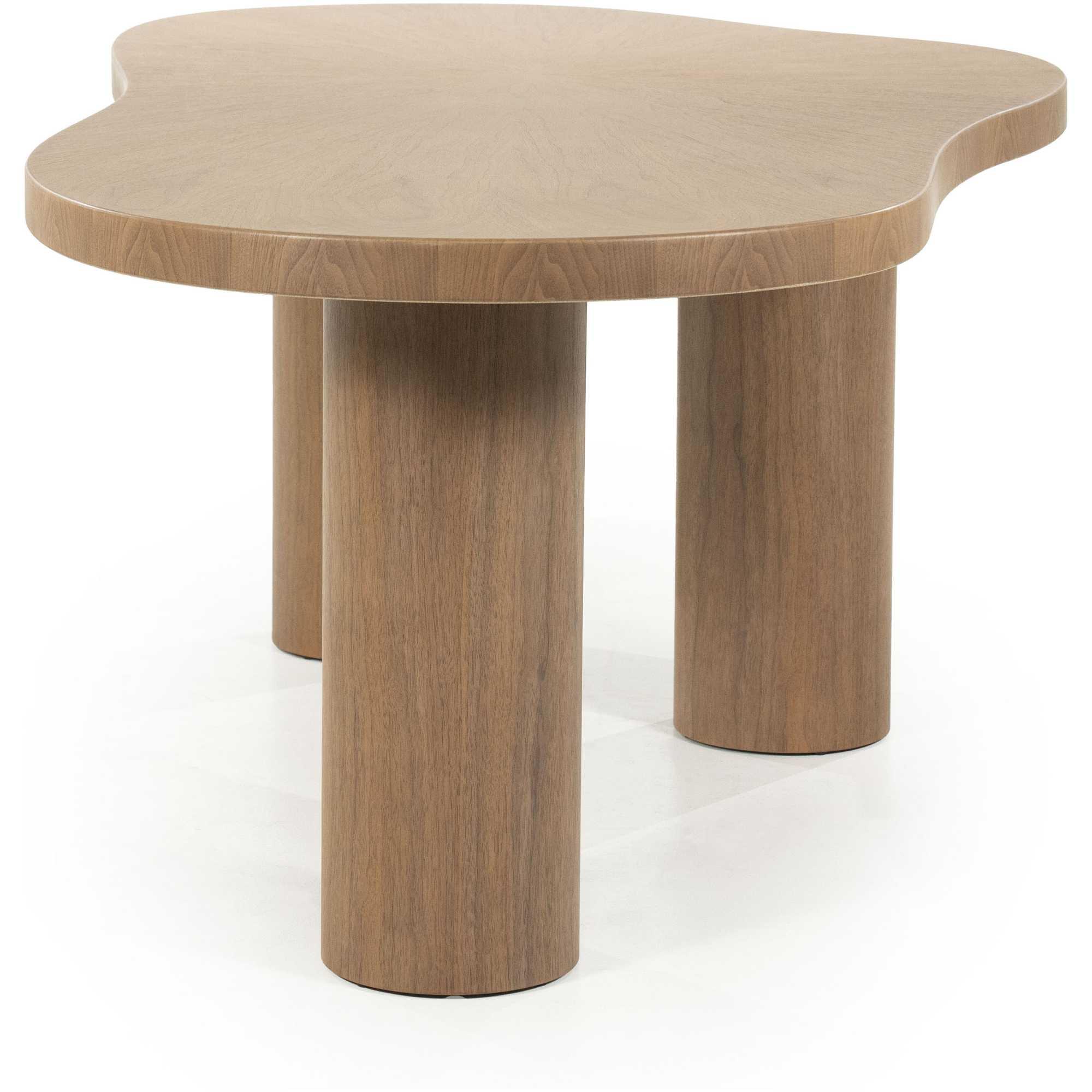 Esstisch Holztisch organisch Charlie Walnussfurnier natur 215x110
