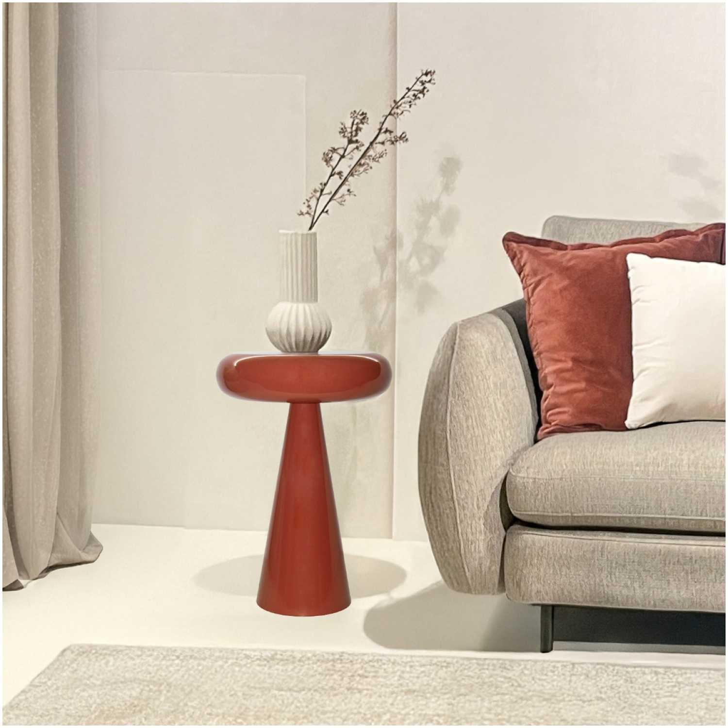 Beistelltisch rund Stooly Metall amber 36x36