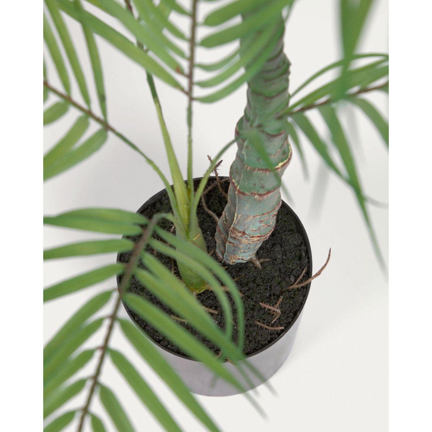 Palmera Kunstpflanze mit Topf schwarz 70 cm