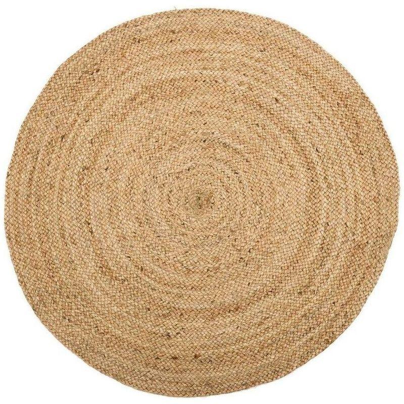 Teppich Jute natur rund 180x180