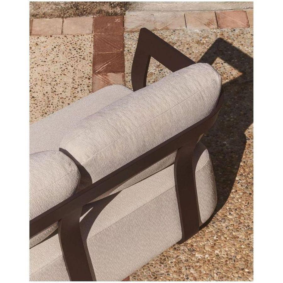 Gartensofa 3-Sitzer Tamaris Aluminium in Braun 217
