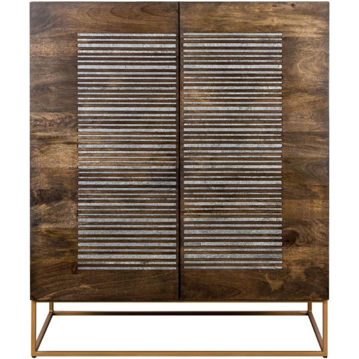 Highboard Dark Wood 100cm Mango Achat