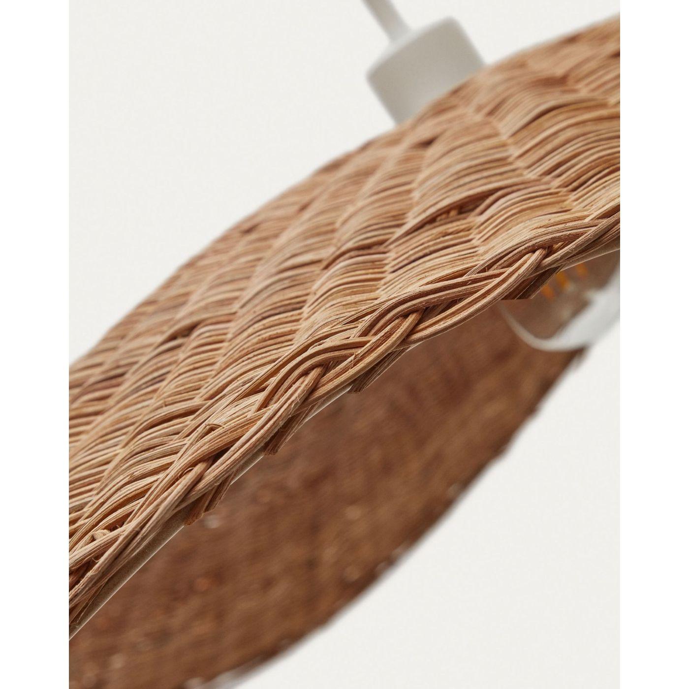 Bisbal Lampenschirm für Pendelleuchte aus Rattan mit natürlichem Finish Ø 80 cm