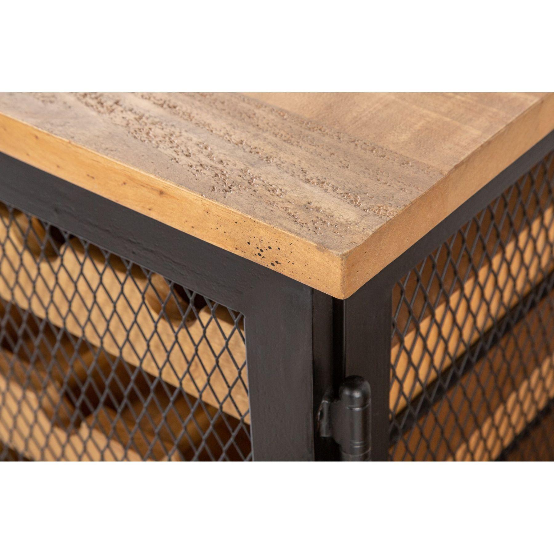 Weinschrank Winery 127cm Pinienholz natur