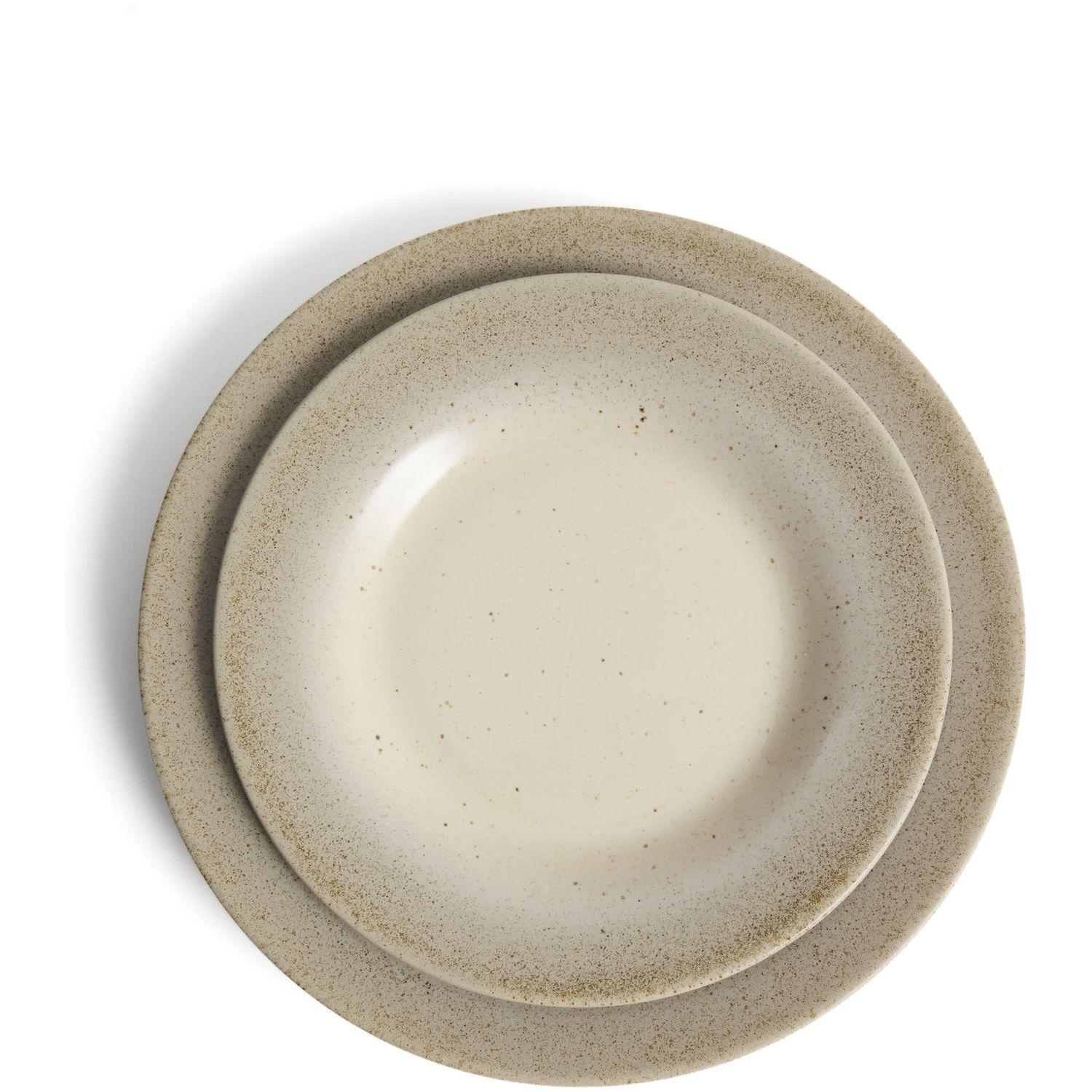 Dessertteller Sarel aus Keramik in Beige