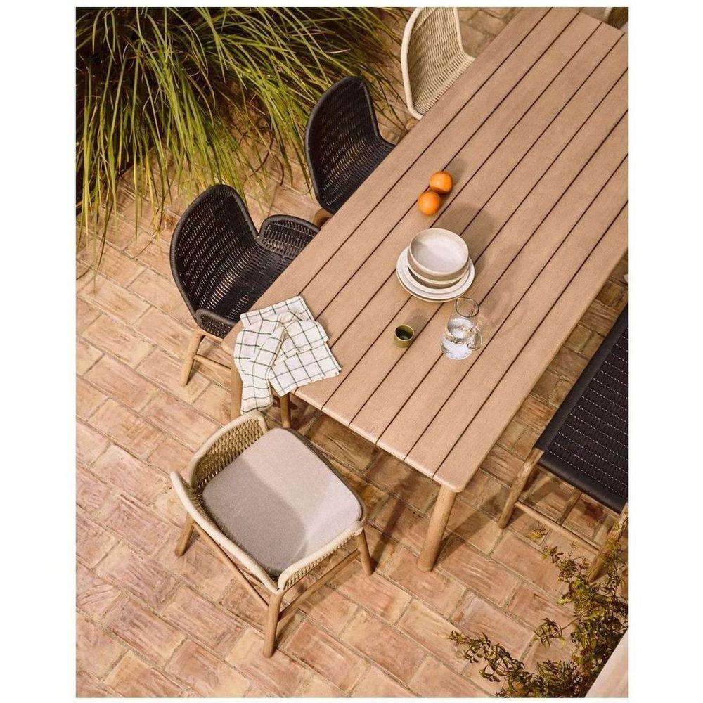 Garten Armlehnstuhl Alipa Akazienholz massiv Seil ecru FSC 100%