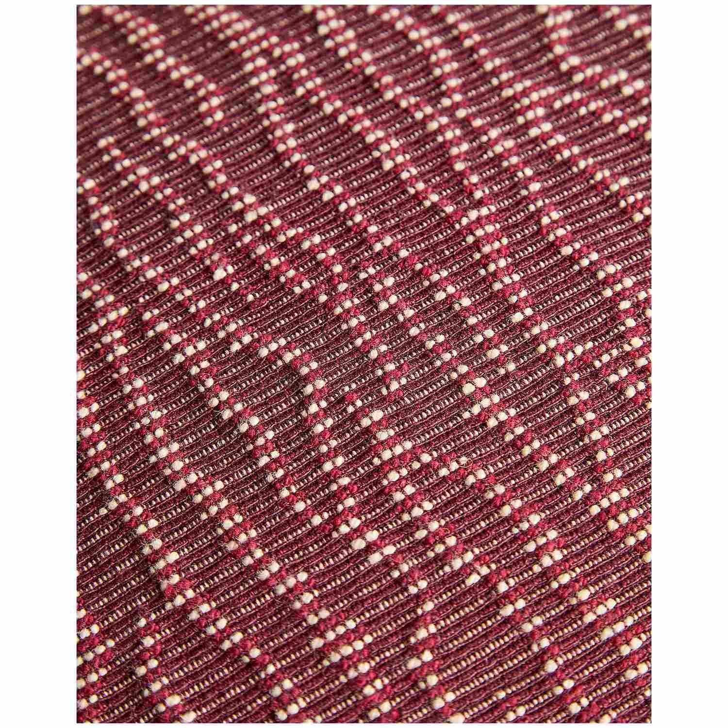 Kissenbezug Alnori aus 100 % Baumwolle mit Jacquard-Muster granatrot 50 x 50 cm