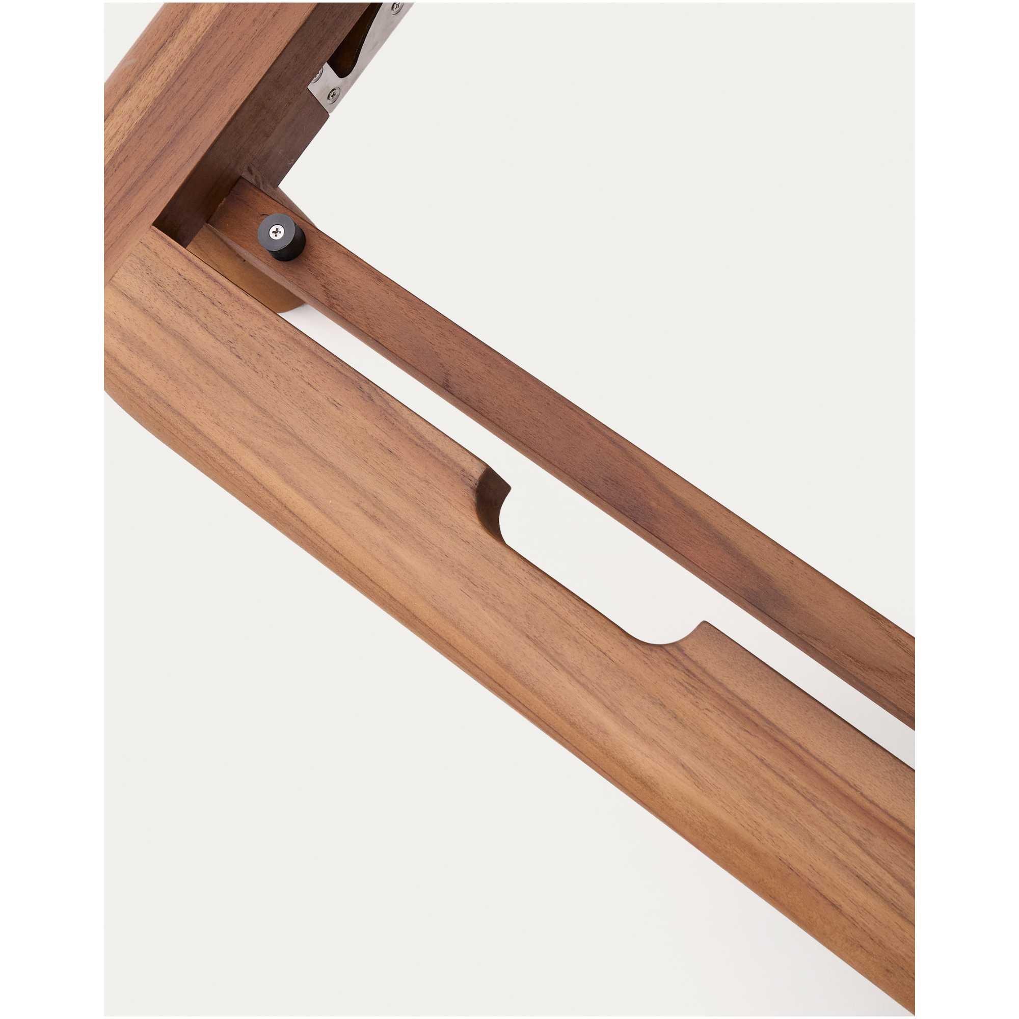 2er-Sonnenliege doppel Turqueta aus massivem Teakholz FSC 100%