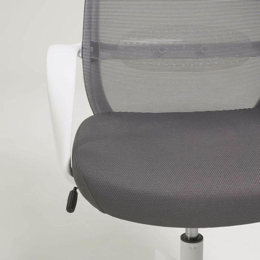 Bürodrehstuhl Melva grau weiss