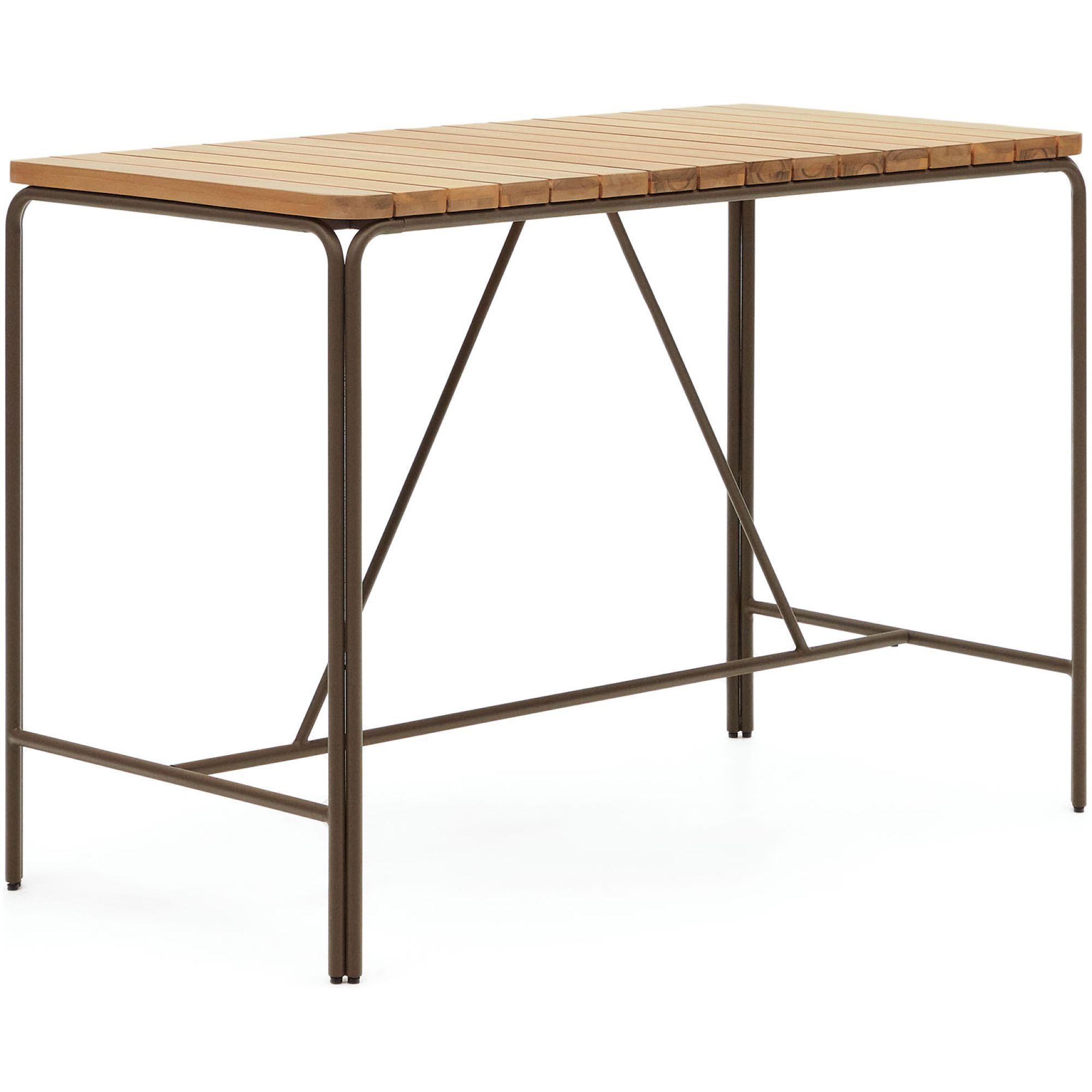 Garten Bartisch Salguer Stahl Akazienholz 140x70