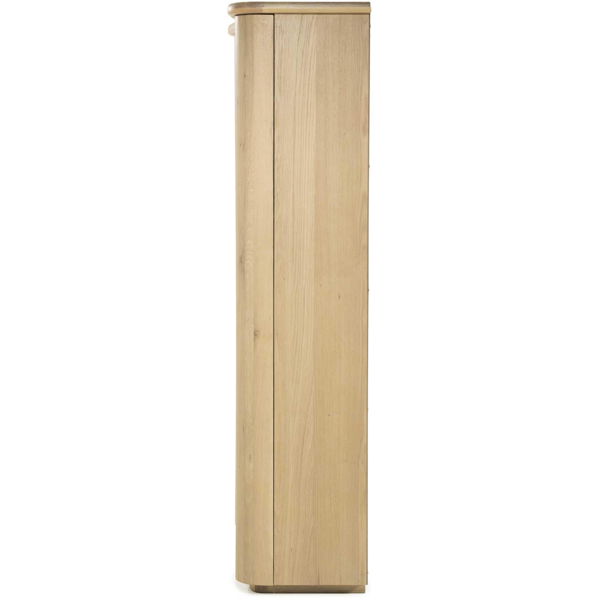 Holzschrank abgerundet Jaromir Eichenholz natur 120x210