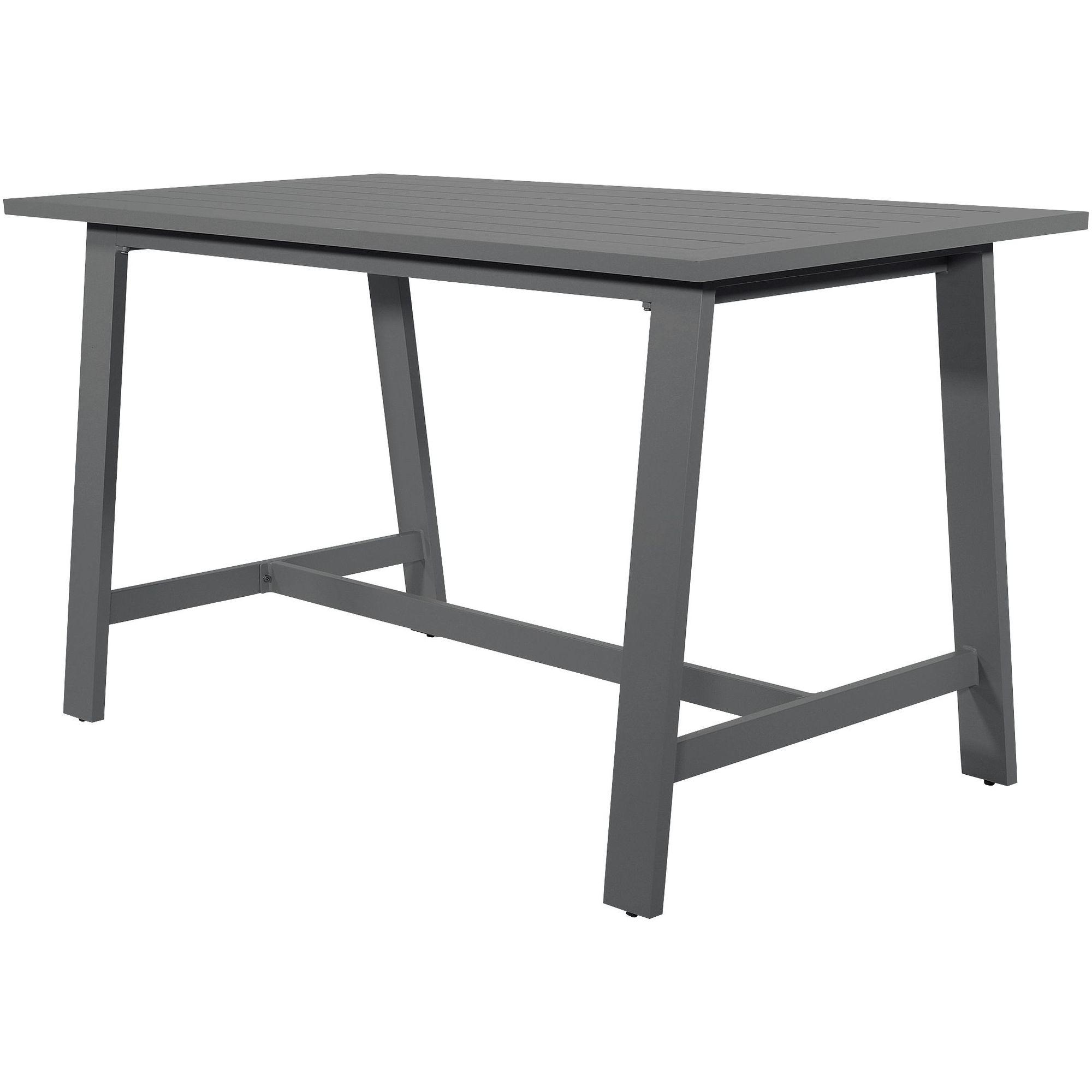 Garten Bartisch Ponto Aluminium grau 180x94cm