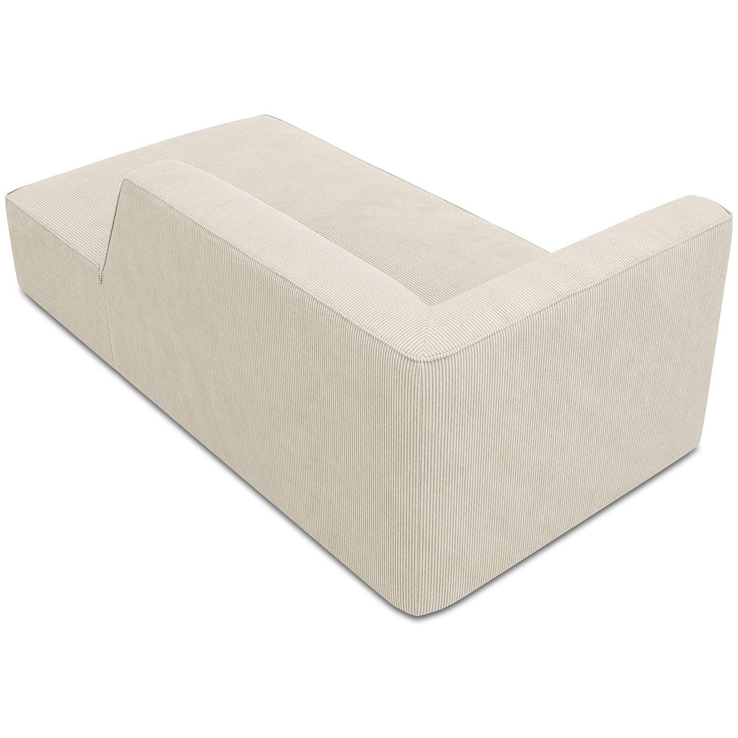 Chaise Longue Ruby - Ausrichtung: rechts - Bezug: Corduroy (Scala), Light Beige
