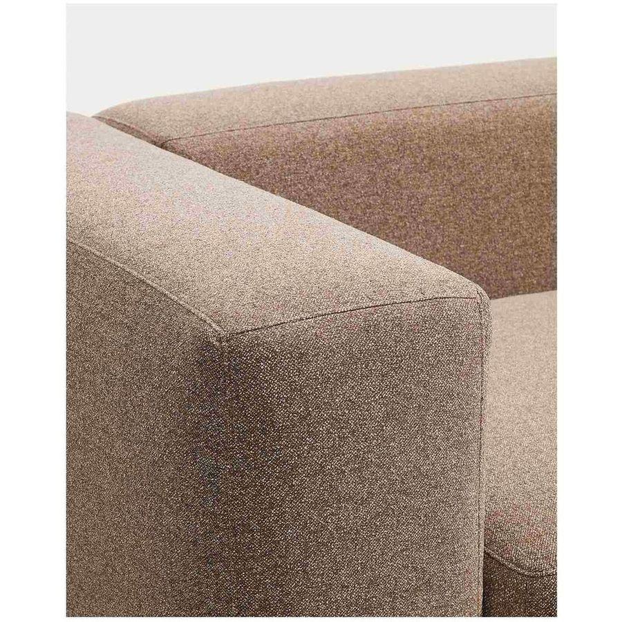 2-Sitzer-Sofa Blok in brauner Chenille 210 cm FSC Mix Credit