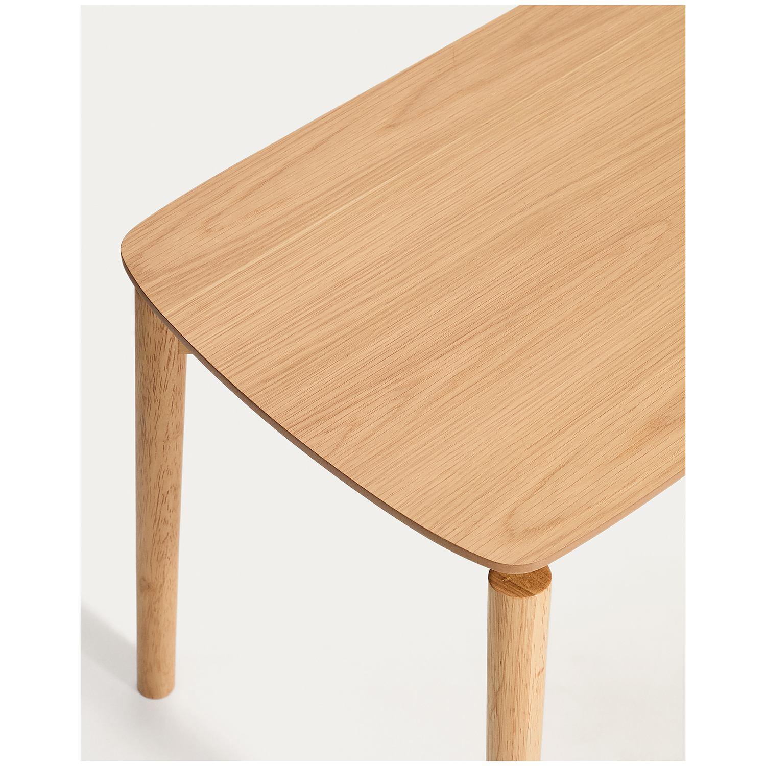 Bank Evera aus Eichenfurnier mit naturfarbenem Finish 122 cm