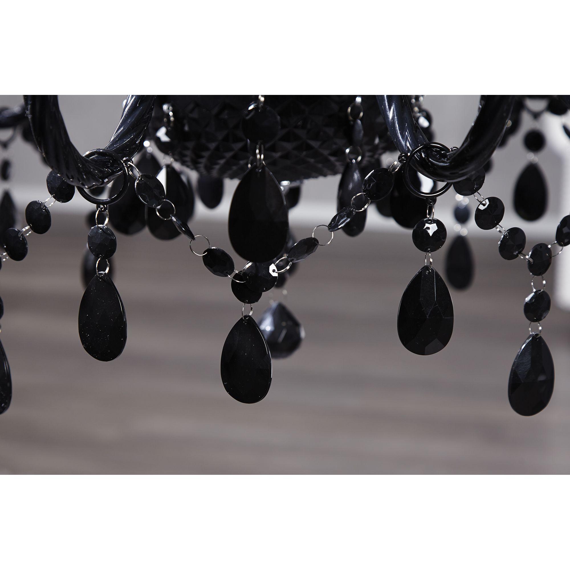 Kronleuchter Crystals 15-armig schwarz