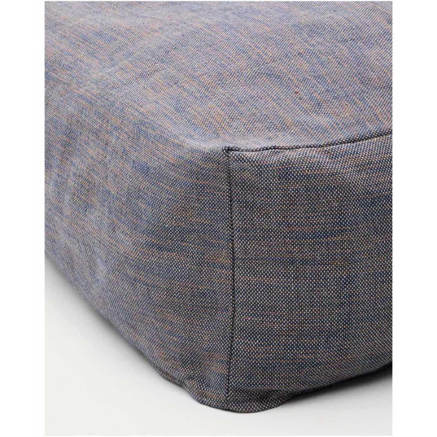 Hocker Pouf Vedell 100% PET dunkelblau 60x60
