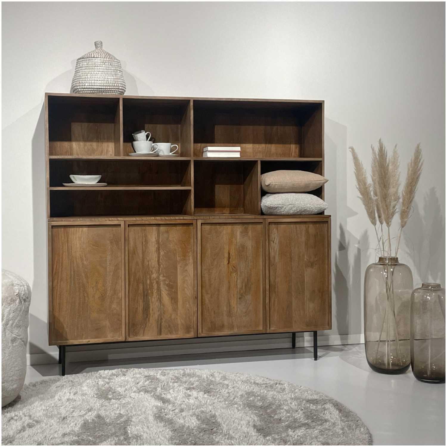 Buffetschrank Elan Mangoholz natur 180x172