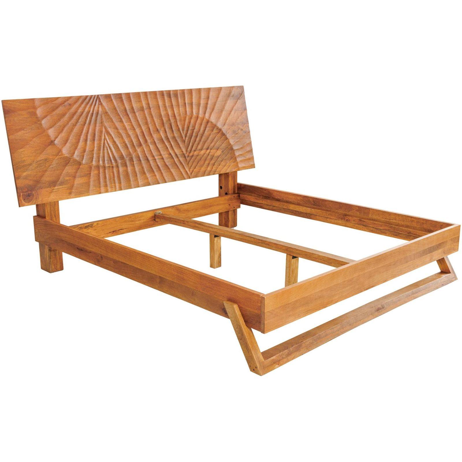 Holzbett Vintage Baraya 180x200 Mango braun