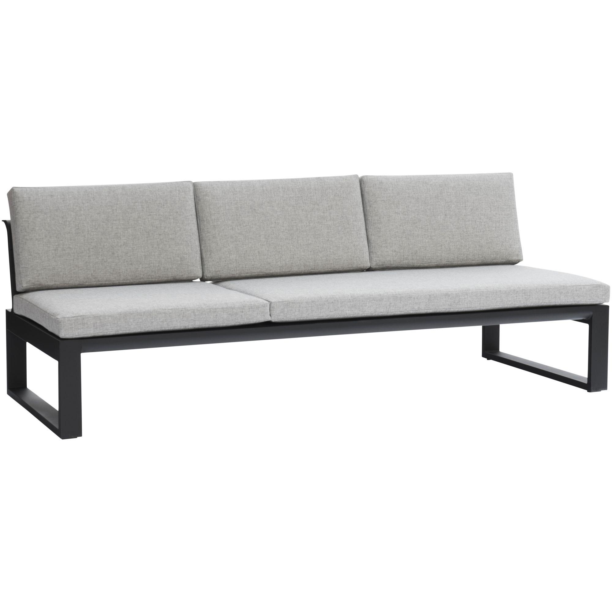 Gartensofa mit Funktion Miami Aluminium anthrazit 200