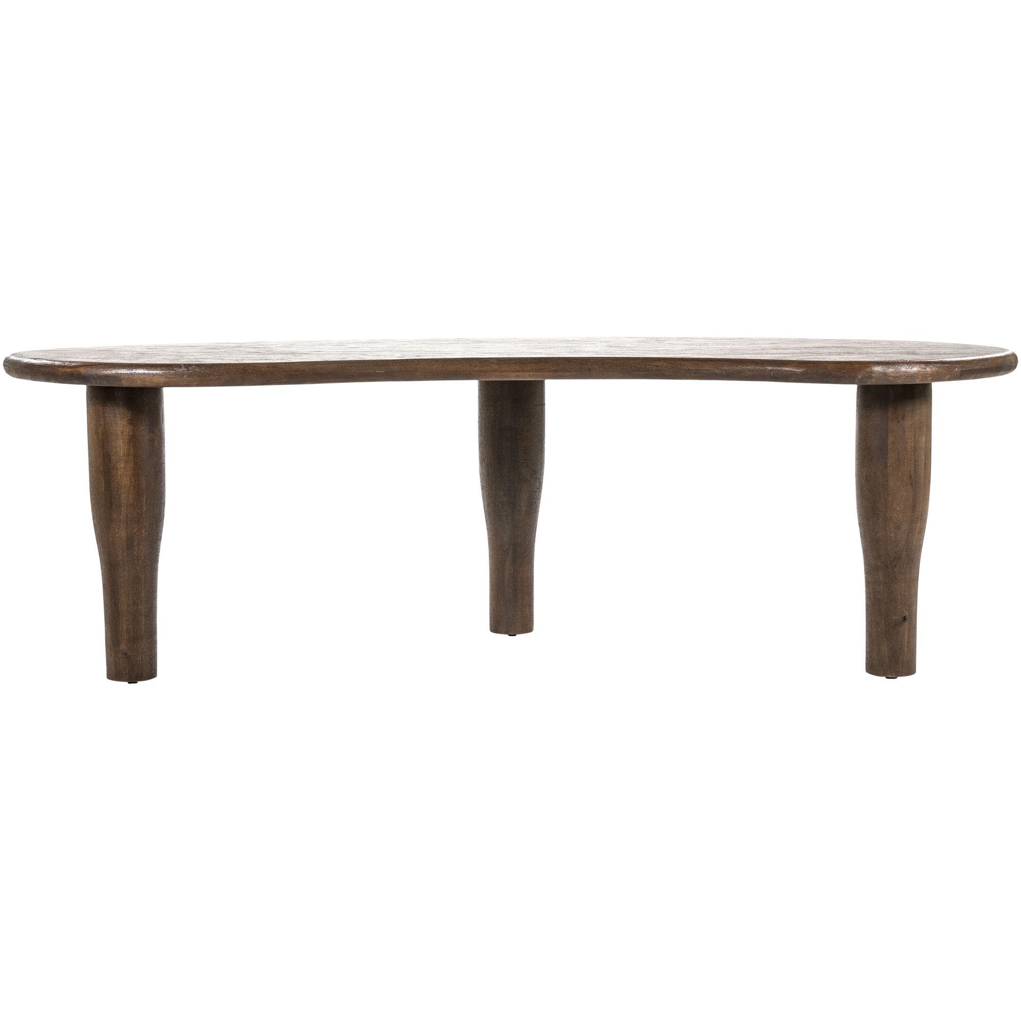 Esstisch Massivholz Organisch Mangoholz braun - Grösse: 200x115