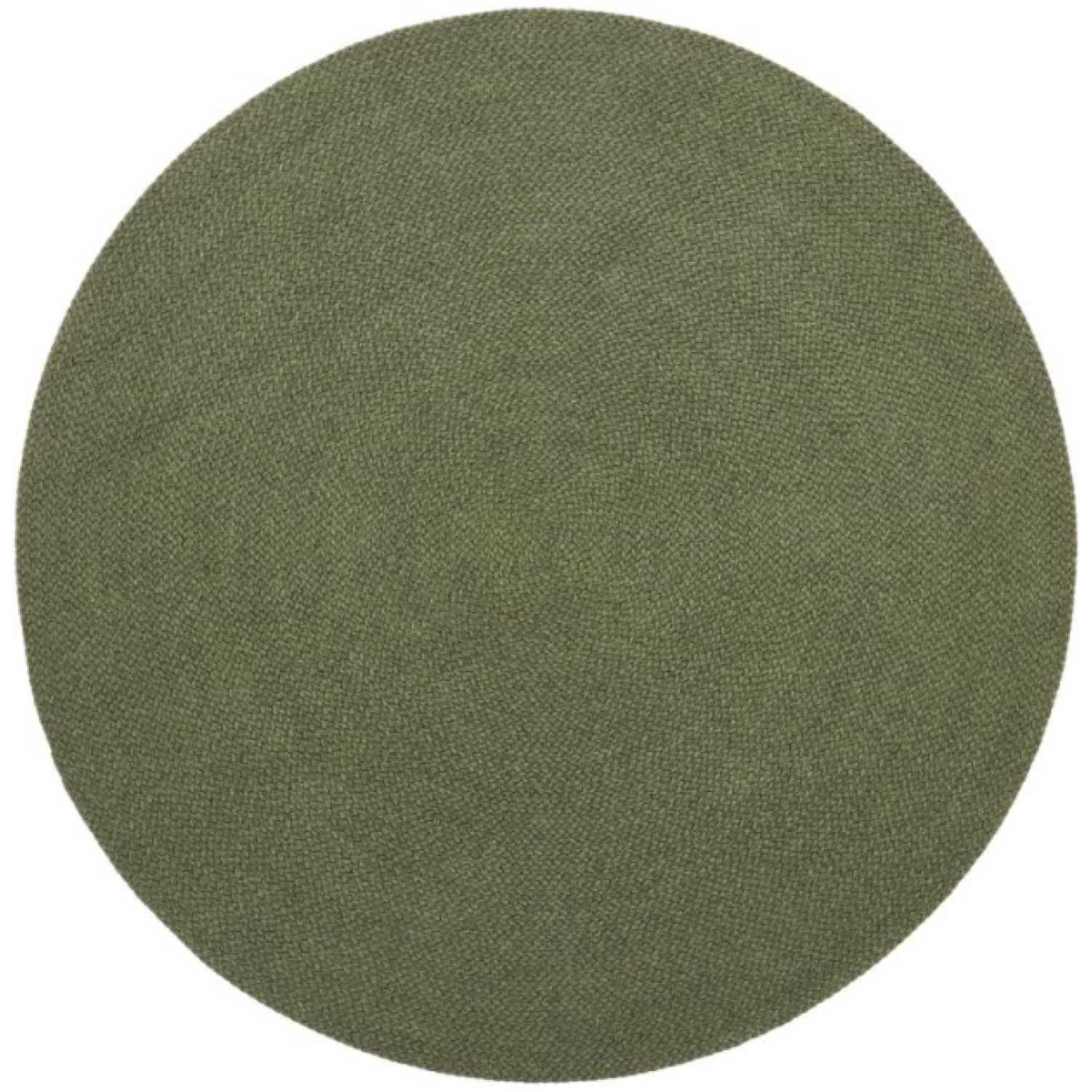 Gartenteppich rund Despas aus synthetischen Fasern grün 150x150