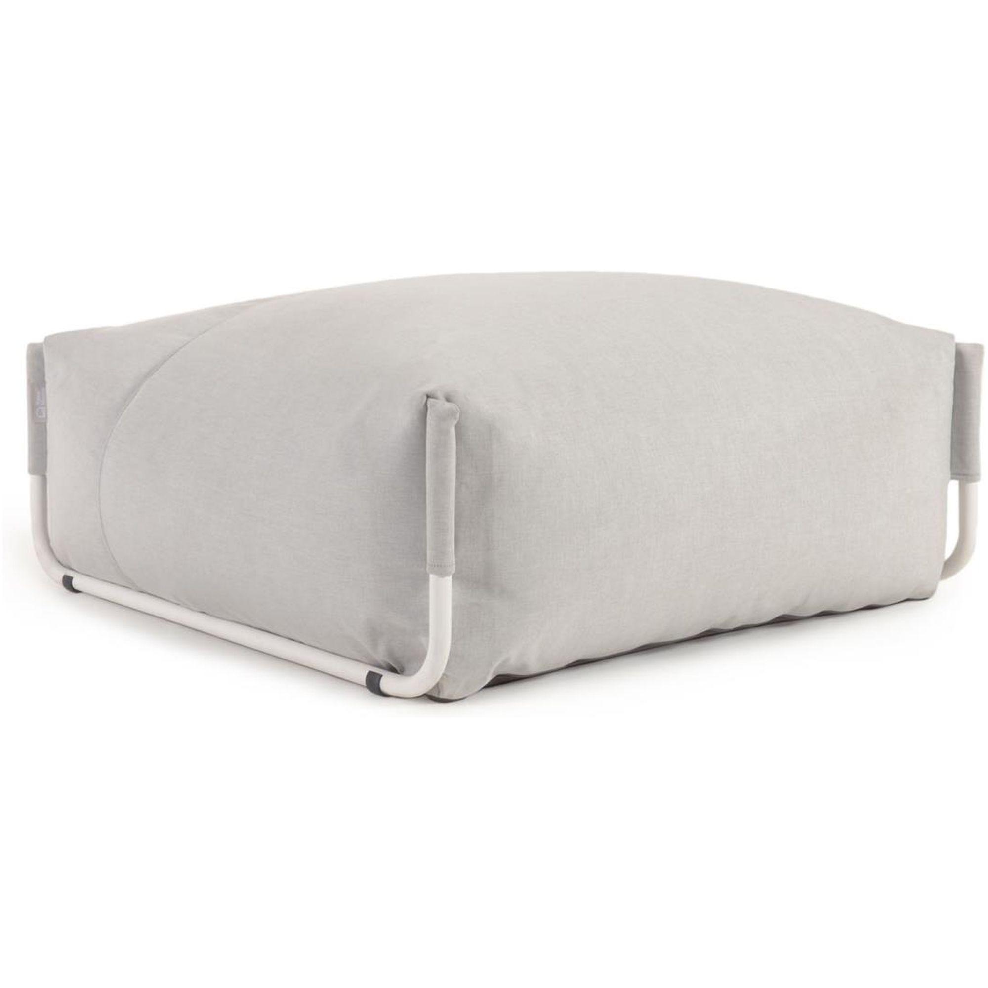 Gartenhocker Outdoor Square hellgrau 101x101