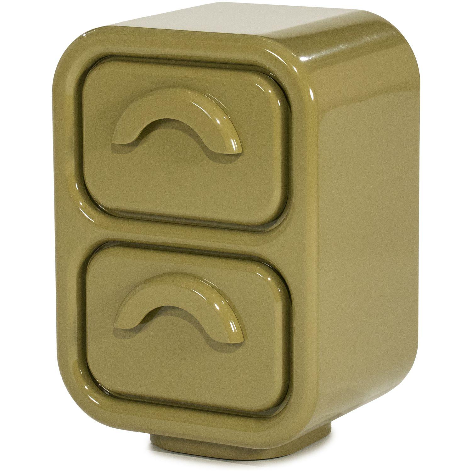 Beistellkommode Retro Glossy MDF hochglanz grün 40x58