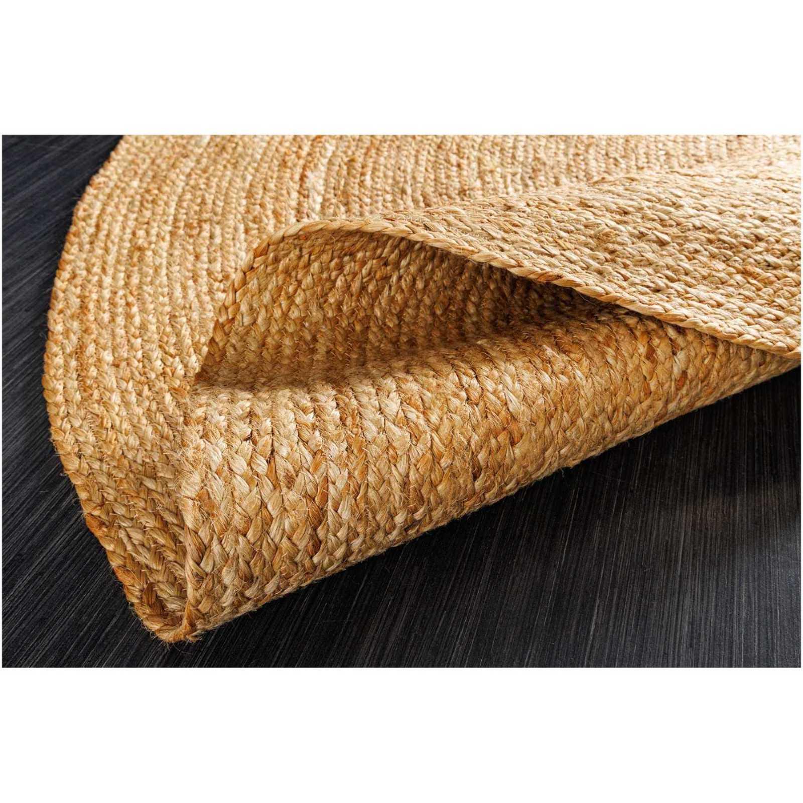 Teppich oval Jute natur 160x230