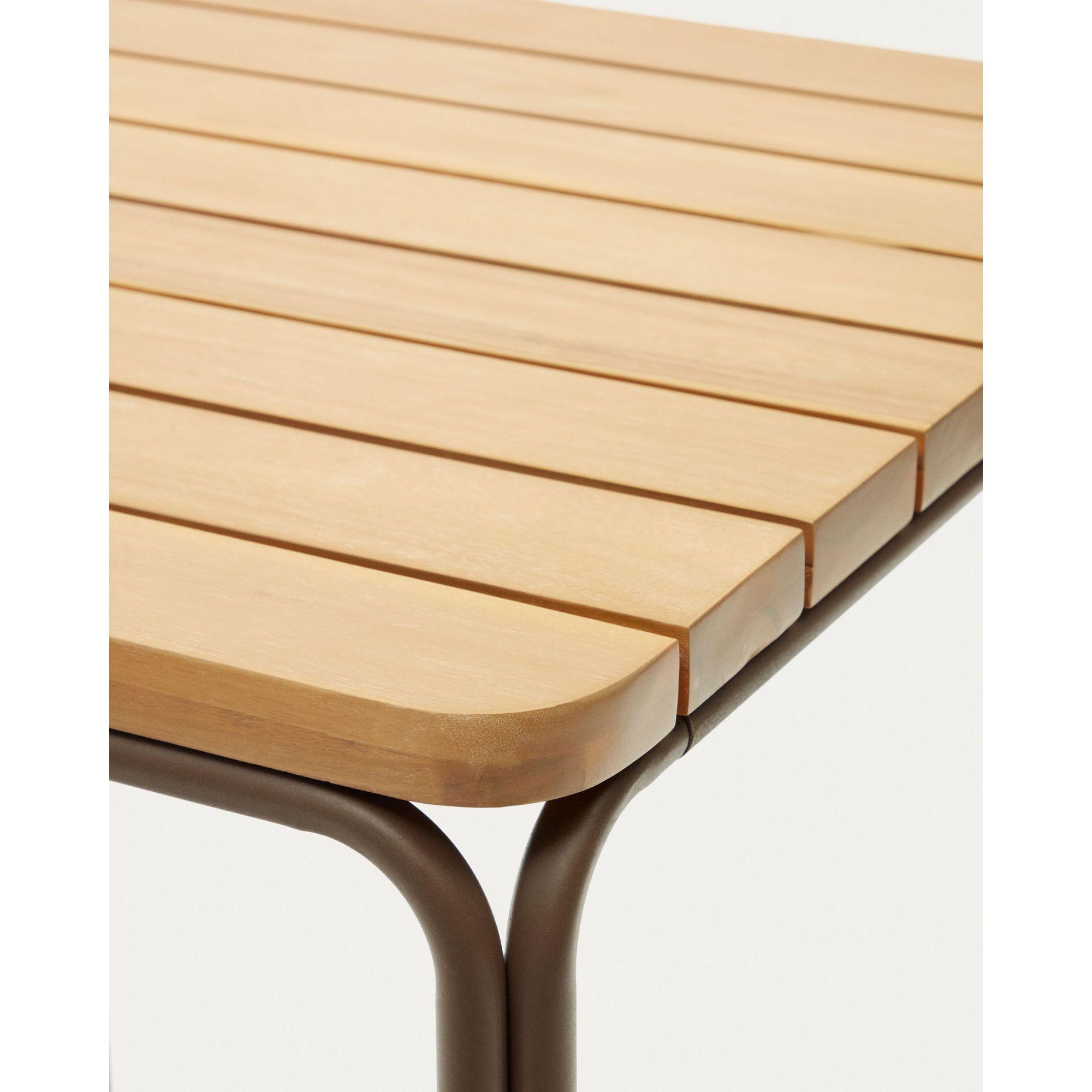 Garten Bartisch Salguer Stahl Akazienholz 70x70