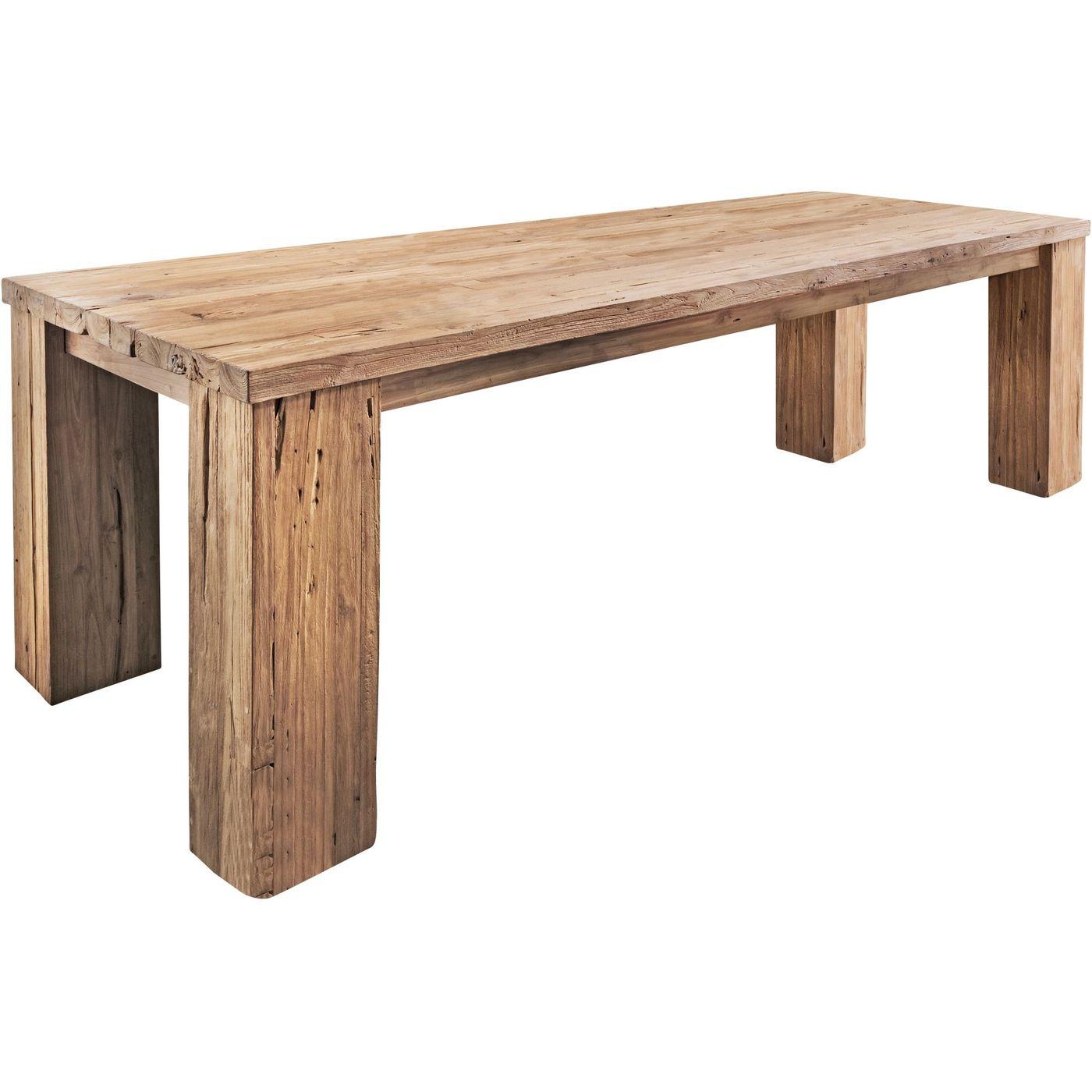 Esstisch Massivholz Mammut recyceltes Teakholz - Grösse: 250x100