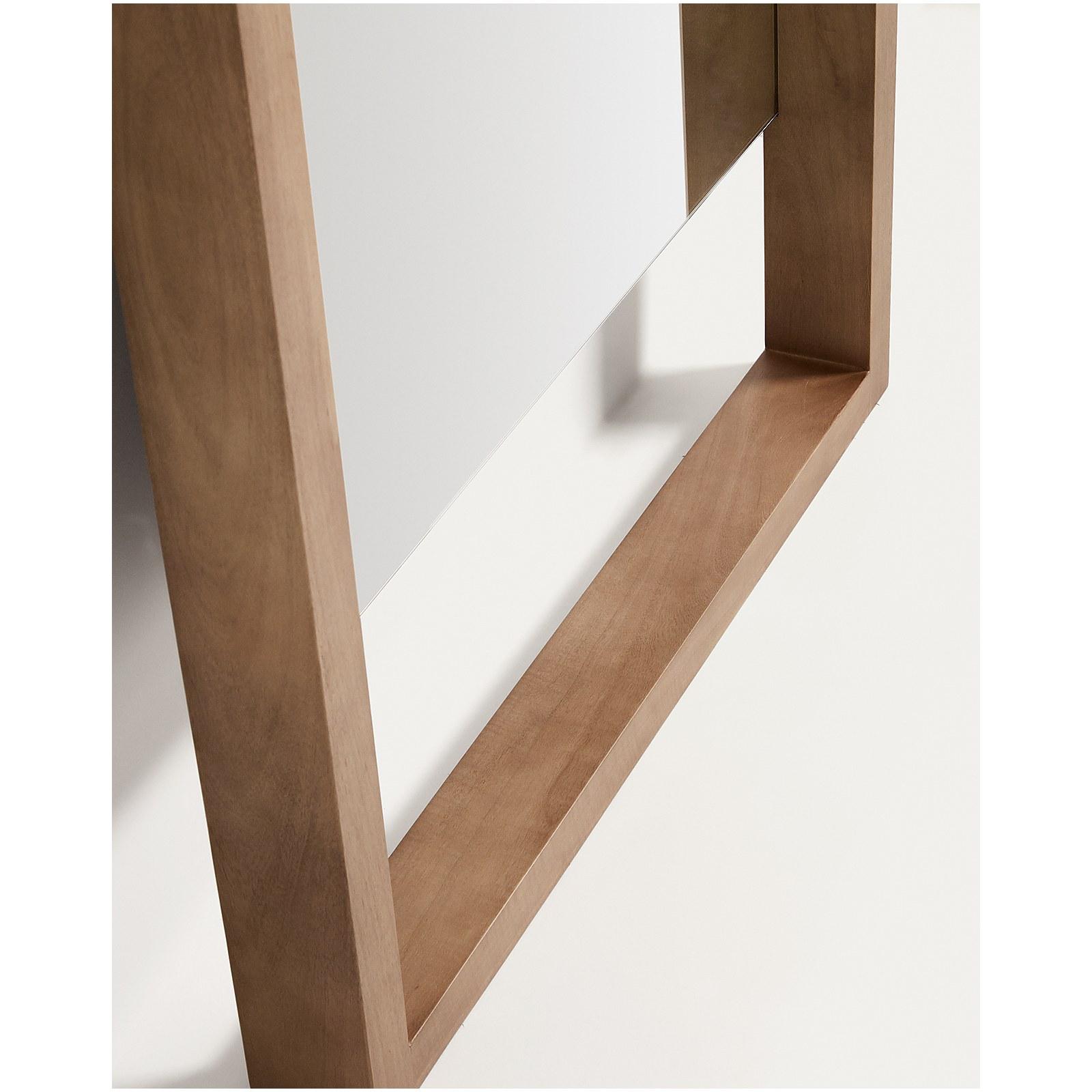 Standspiegel Vatro aus massivem Mangoholz in natürlichem Ton 96x181 FSC 100%