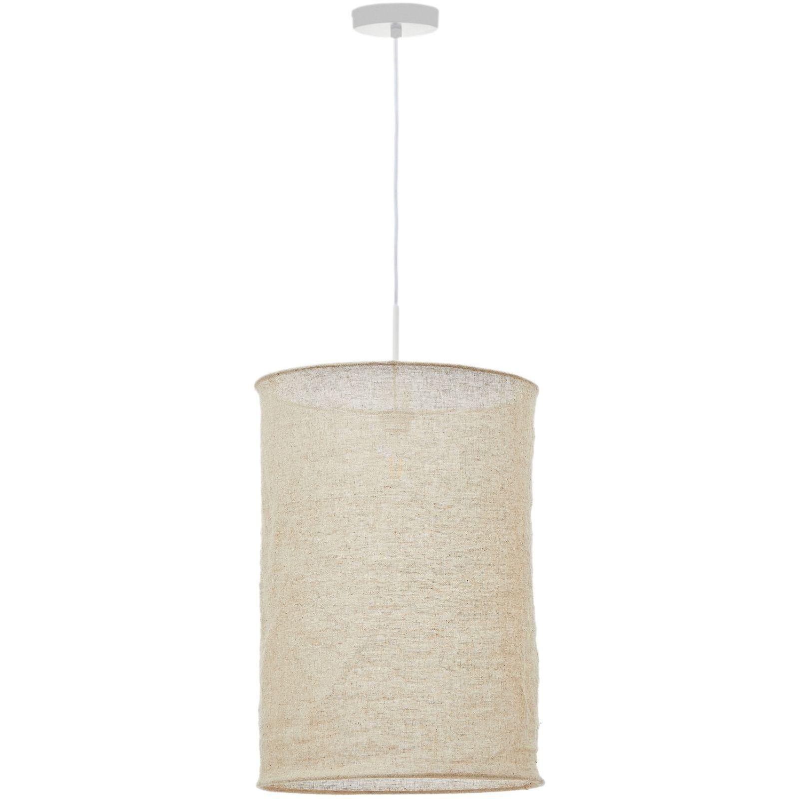 Lampenschirm für Deckenlampe Mariela Leine beige 40x40 II