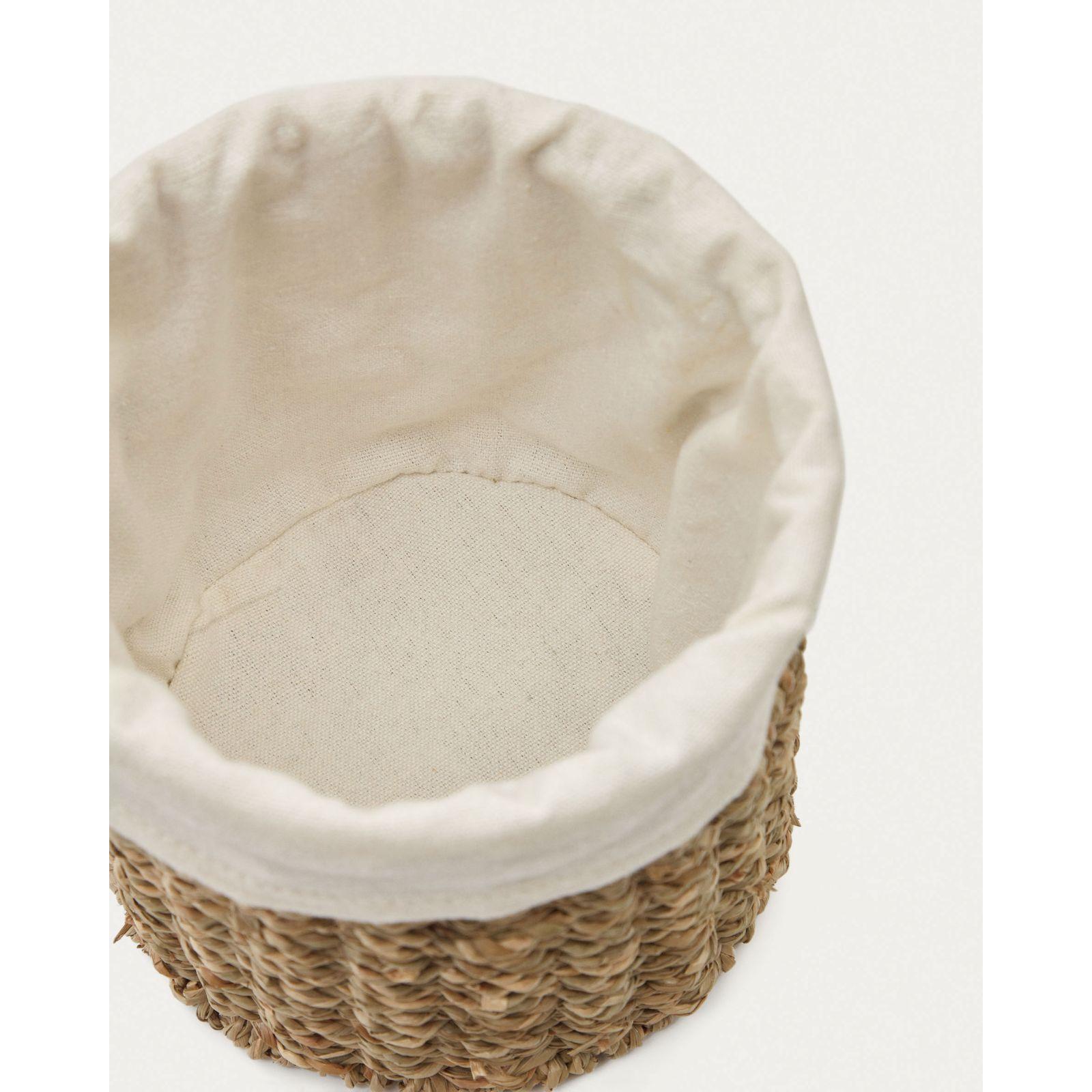 Korb rund Tossa aus Rattan Naturfasern (mit Einlage)