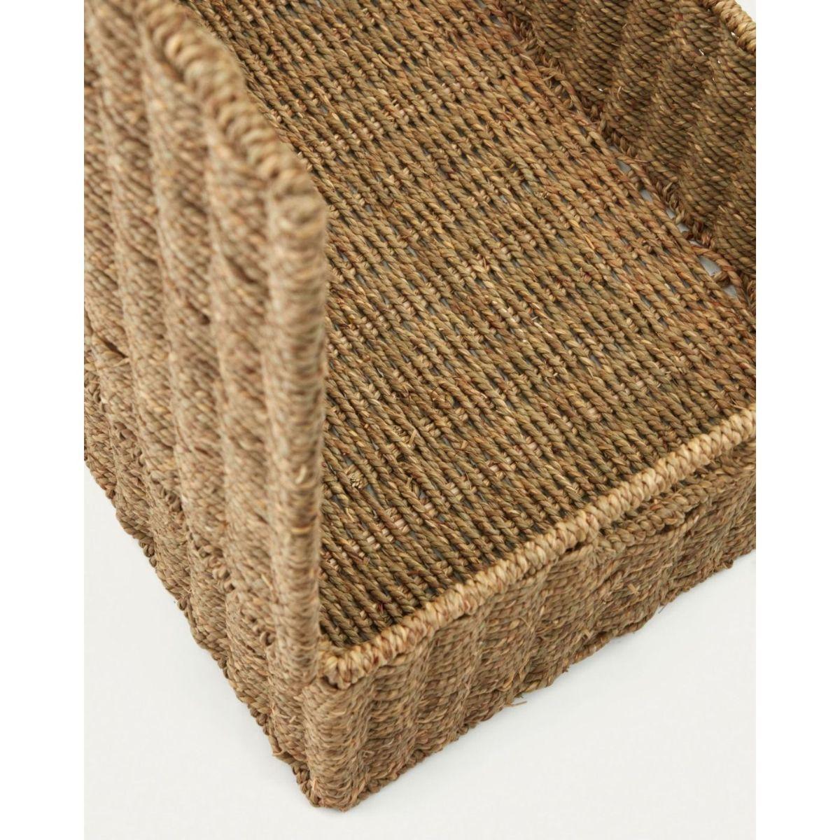Aufbewahrungsbox Kiste mit Deckel Tossa Rattan Naturfasern (2er-Set)
