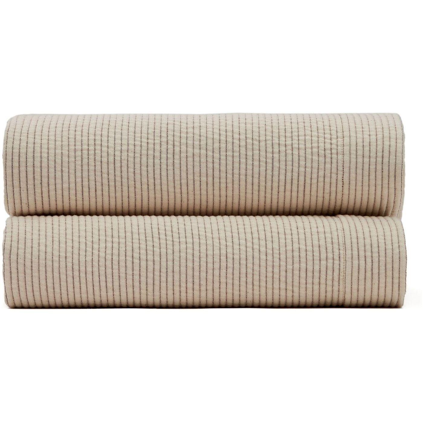 Bedar Tagesdecke 100% Baumwolle in Beige für Bett von 160/180 cm