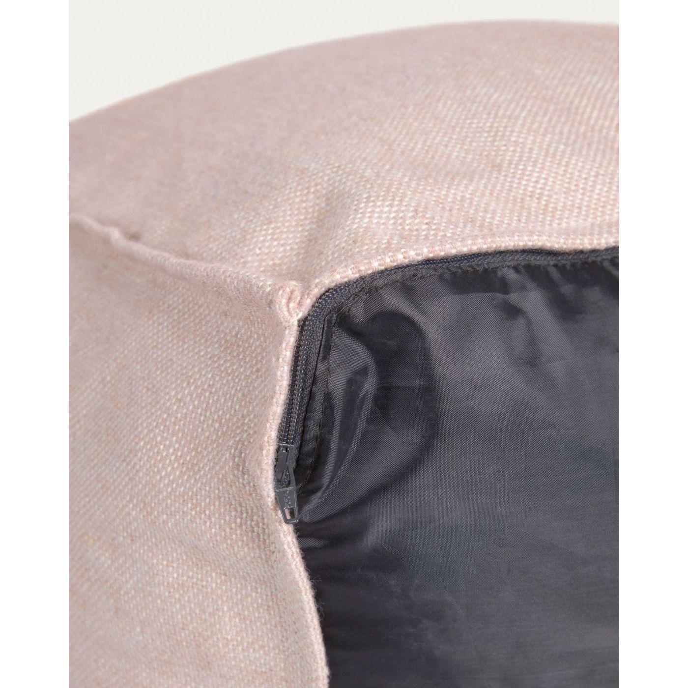 Leeith Puff 100% PET beige 40 x 39 cm