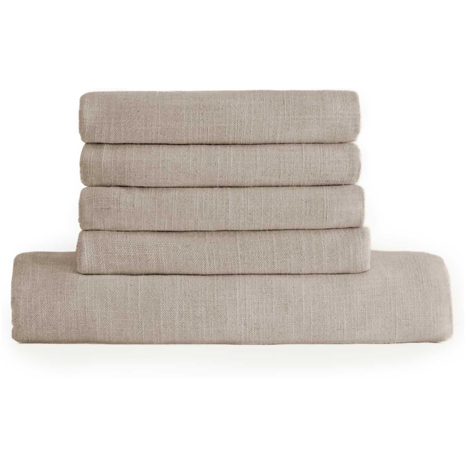 Bezug für Sofa Anarela 240 in beigem Leinen