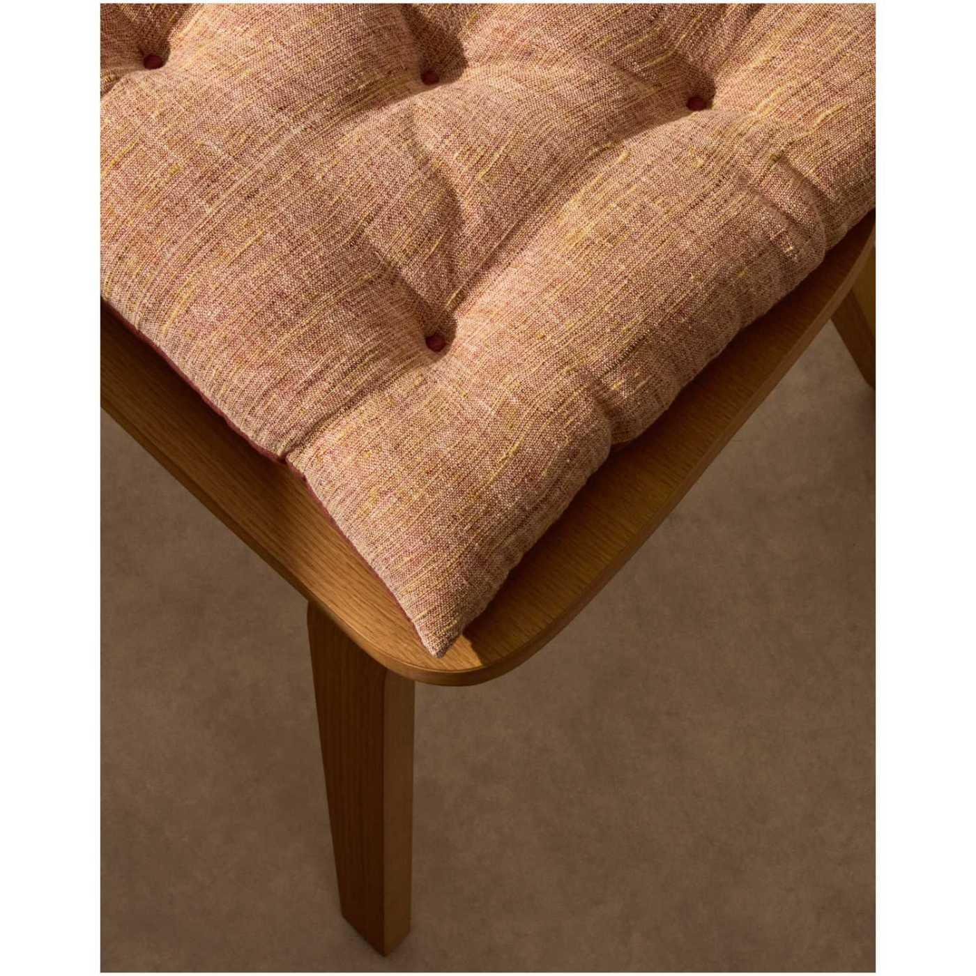 Stuhlkissen quadratisch Aren Stoff rosa 45x45