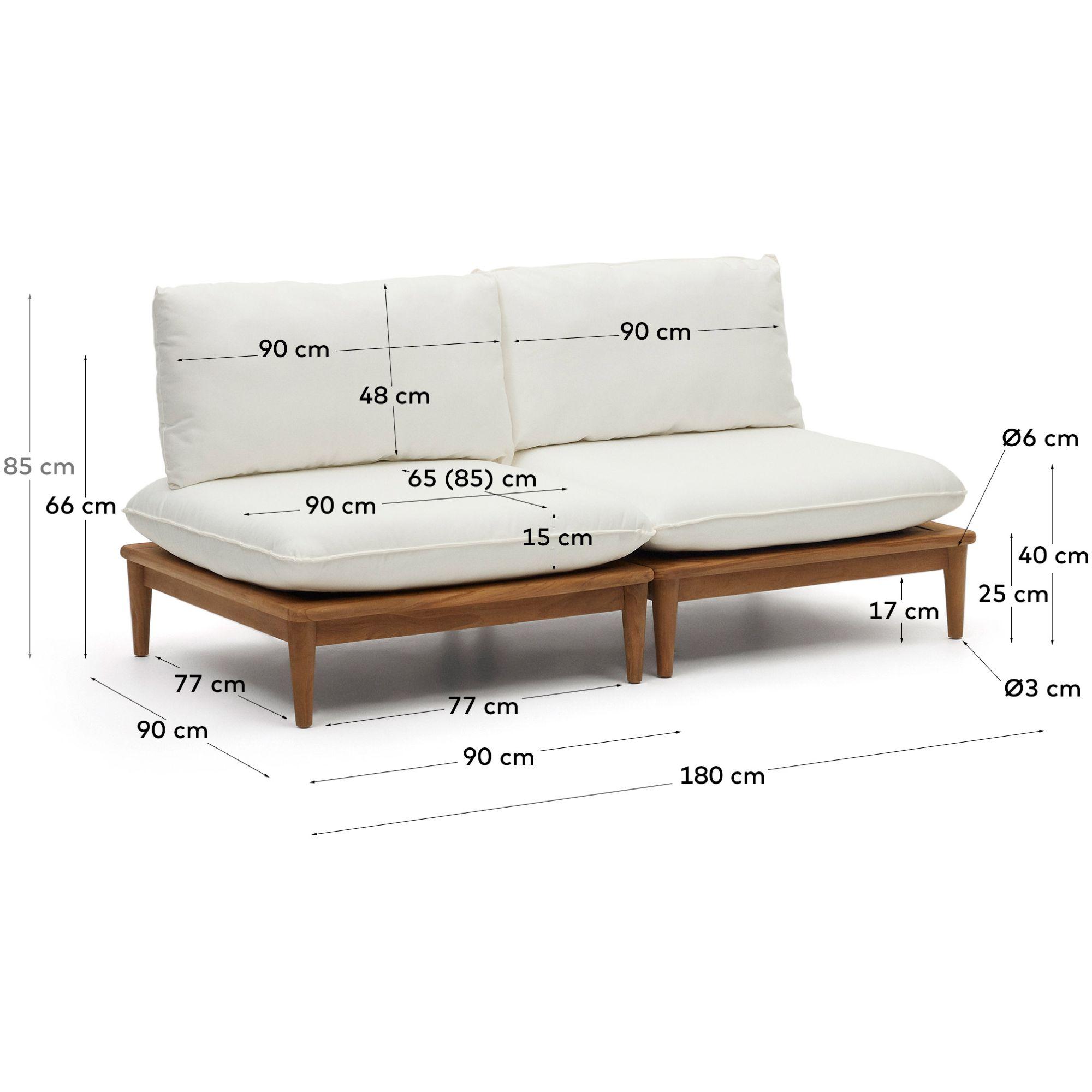 Gartensessel Set Portitxol Teakholz massiv (2er-Set)